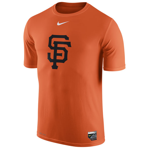 MLB Men San Francisco Giants Nike Authentic Collection Legend Logo 1.5 Performance TShirt  Orange